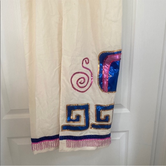 Blue and Gold Sequin Embellished Fabric costume ( Indian ) has multiple pieces - Picture 3 of 9